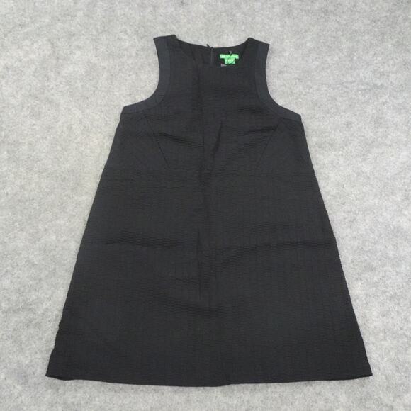 Armani Exchange Dresses & Skirts - Armani Exchange Dress Womens 6 Ribbed Textured Breezy Summer Swing Black Cotton